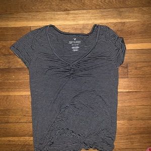 Slightly cropped American eagle shirt